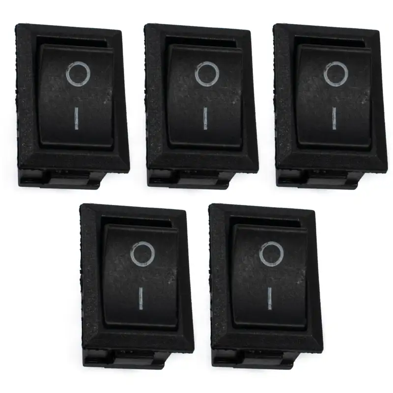 KCD1 6A 250V AC SPST ON-OFF Rocker Switch with Copper Contacts