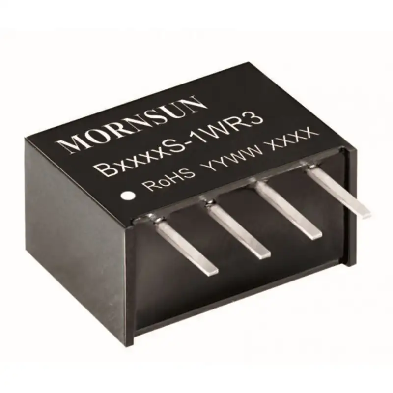 B1212S-1WR3 Mornsun 12V to 12V DC-DC Converter 1W Power Supply Module - Compact SIP/DIP Package