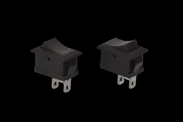 3A 250V Small SPST Switch (Black)